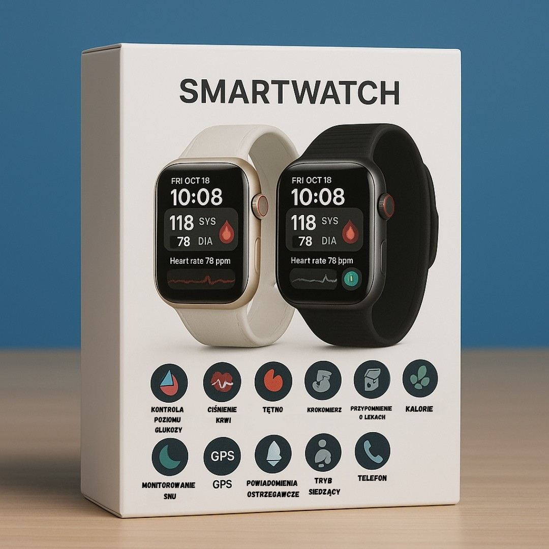 PROMOCJA ŚWIĄTECZNA | SmartWatch Y68 – Inteligentny Zegarek do Pomiaru Poziomu Glukozy we Krwi